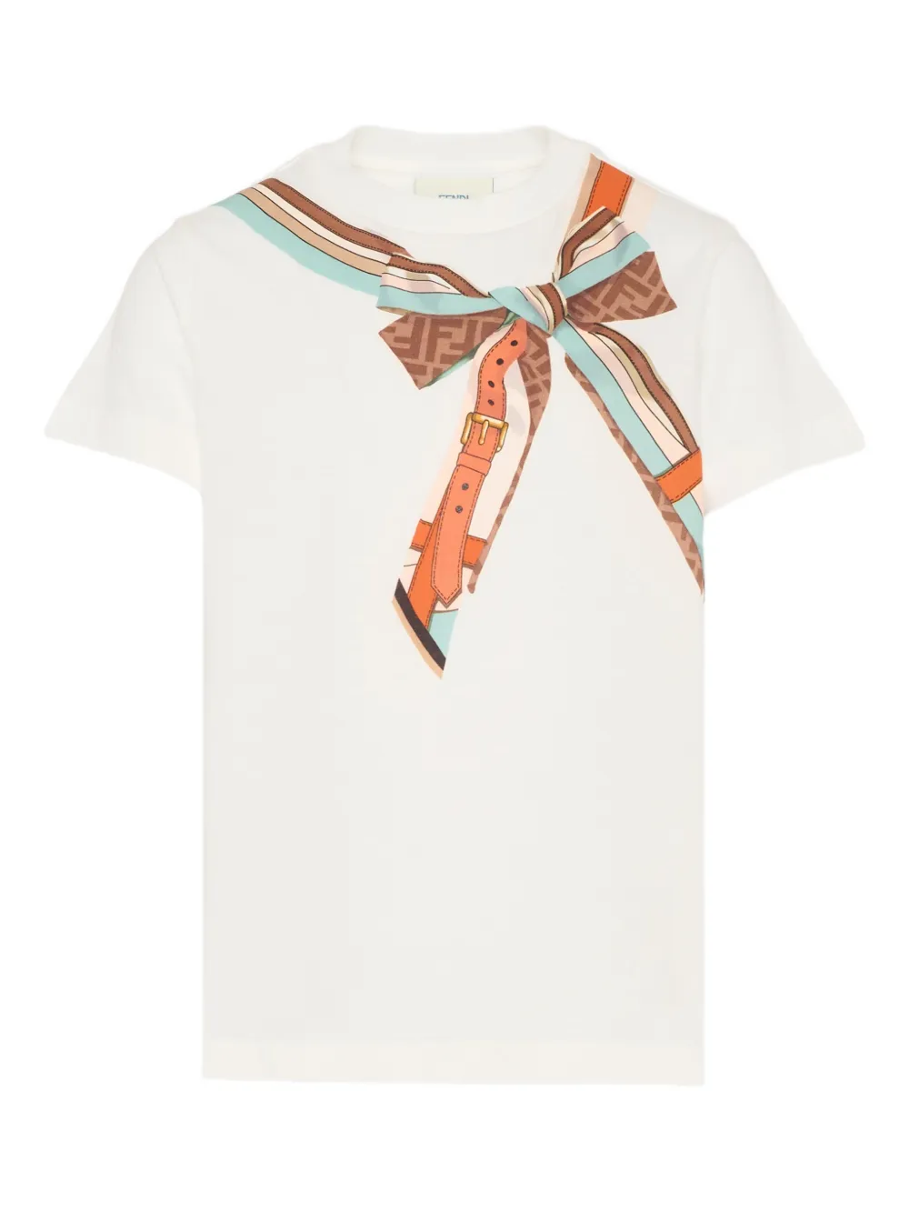 Fendi Kids graphic T-shirt - Bianco