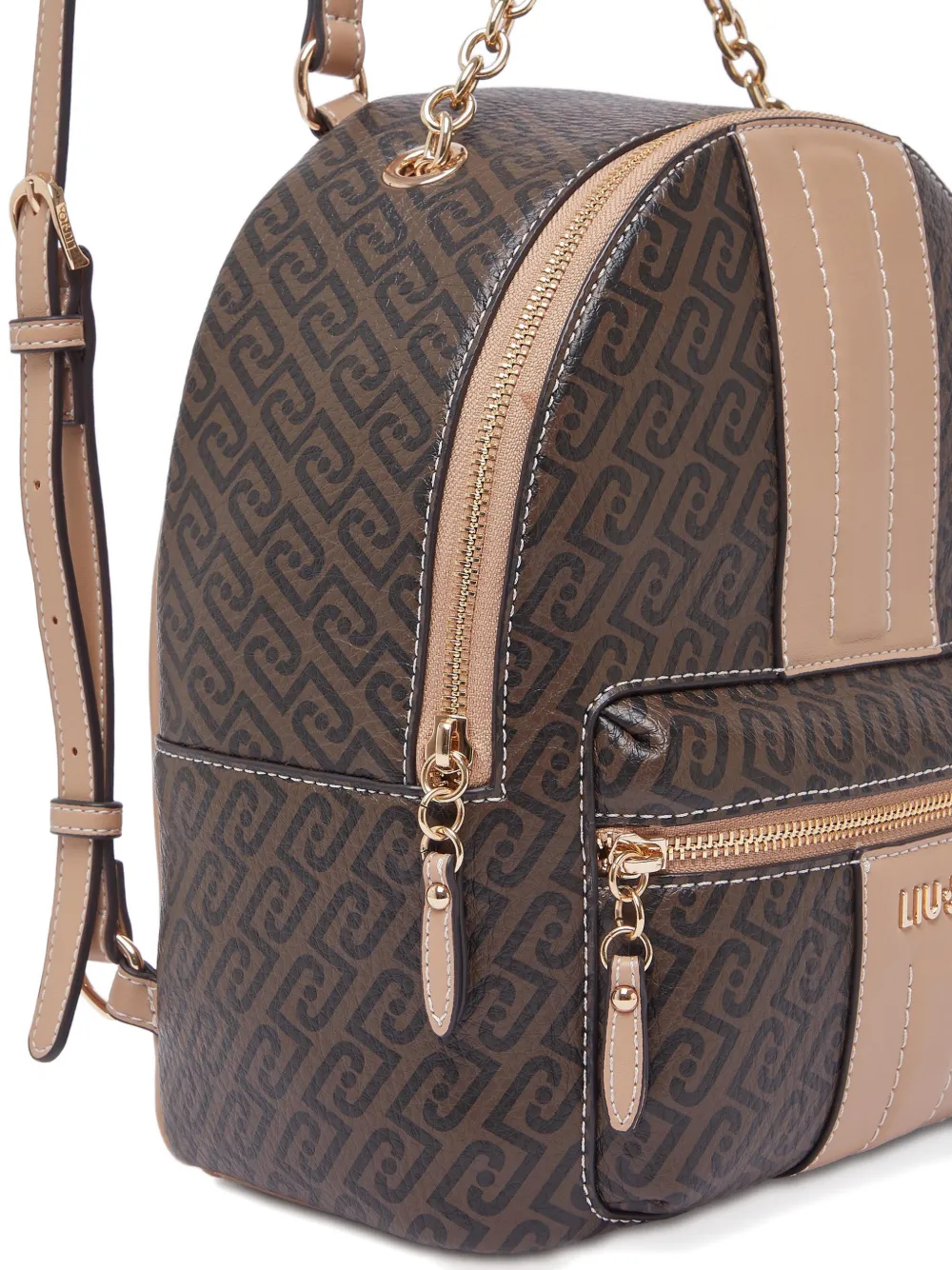 Monogram-Pattern Backpack