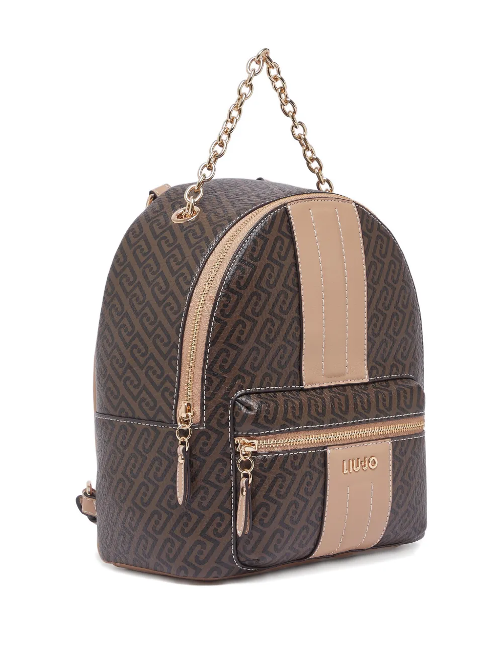 Monogram-Pattern Backpack