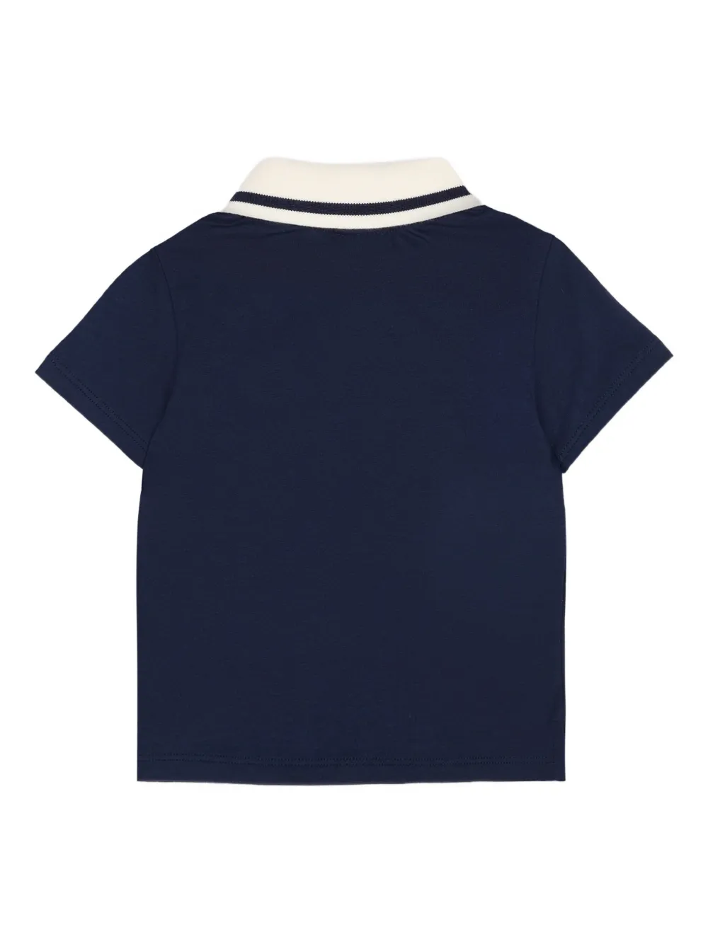 Fendi Kids short-sleeves logo-detail polo shirt - Blauw
