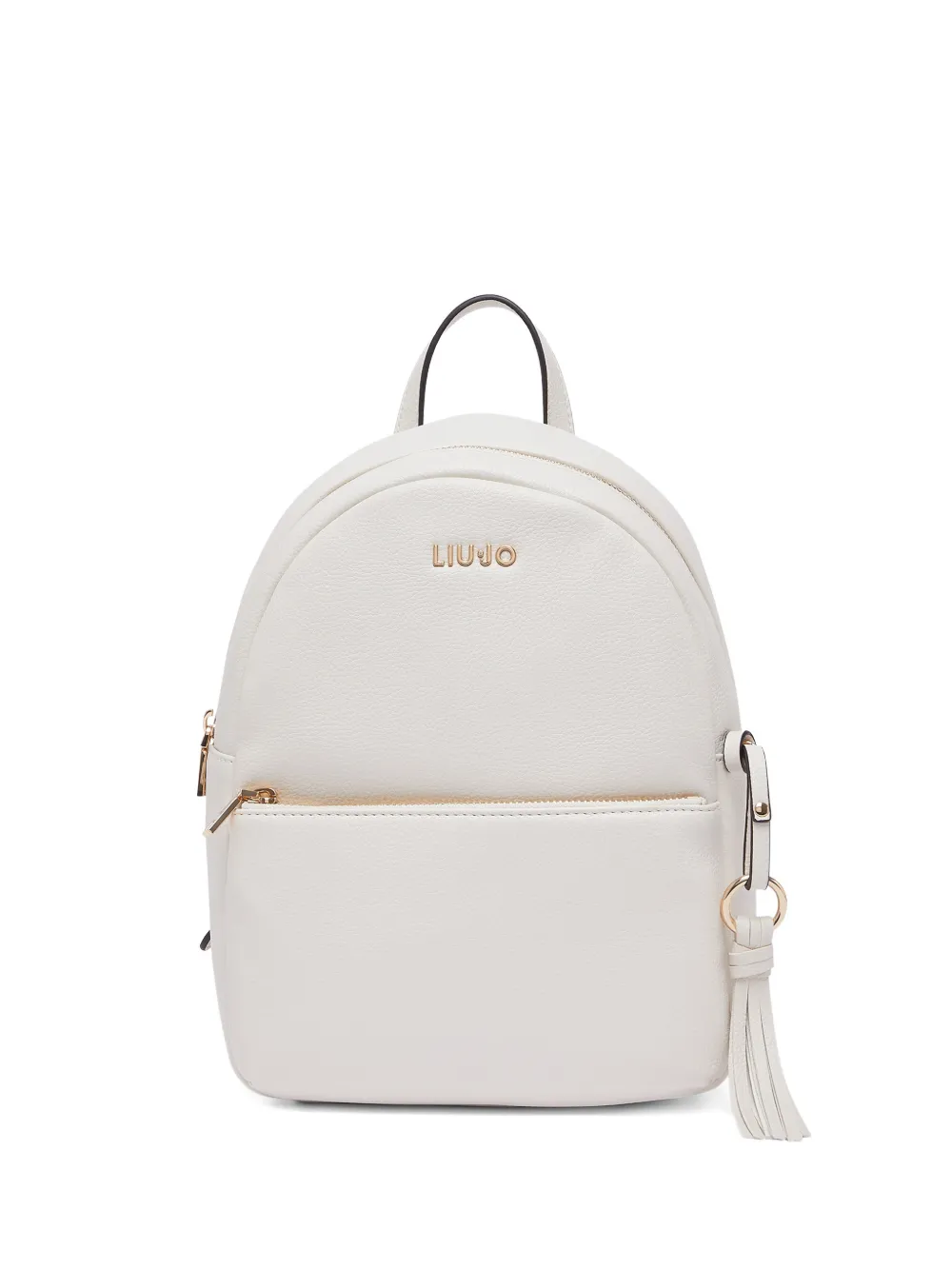 LIU JO medium logo-lettering backpack - Bianco