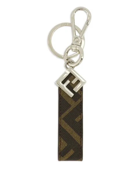 FENDI squared-logo lettering keyring