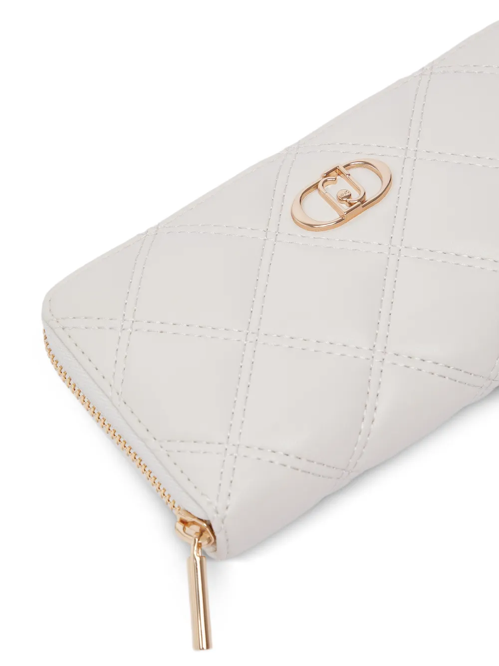 LIU JO Portemonnee met monogramplakkaat Beige