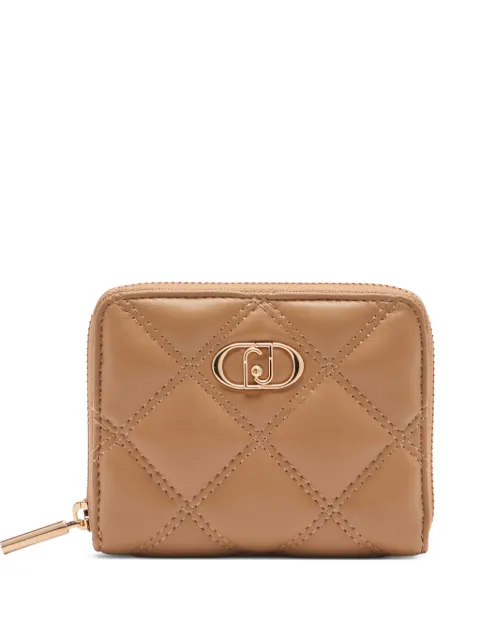 LIU JO monogram-plaque quilted wallet