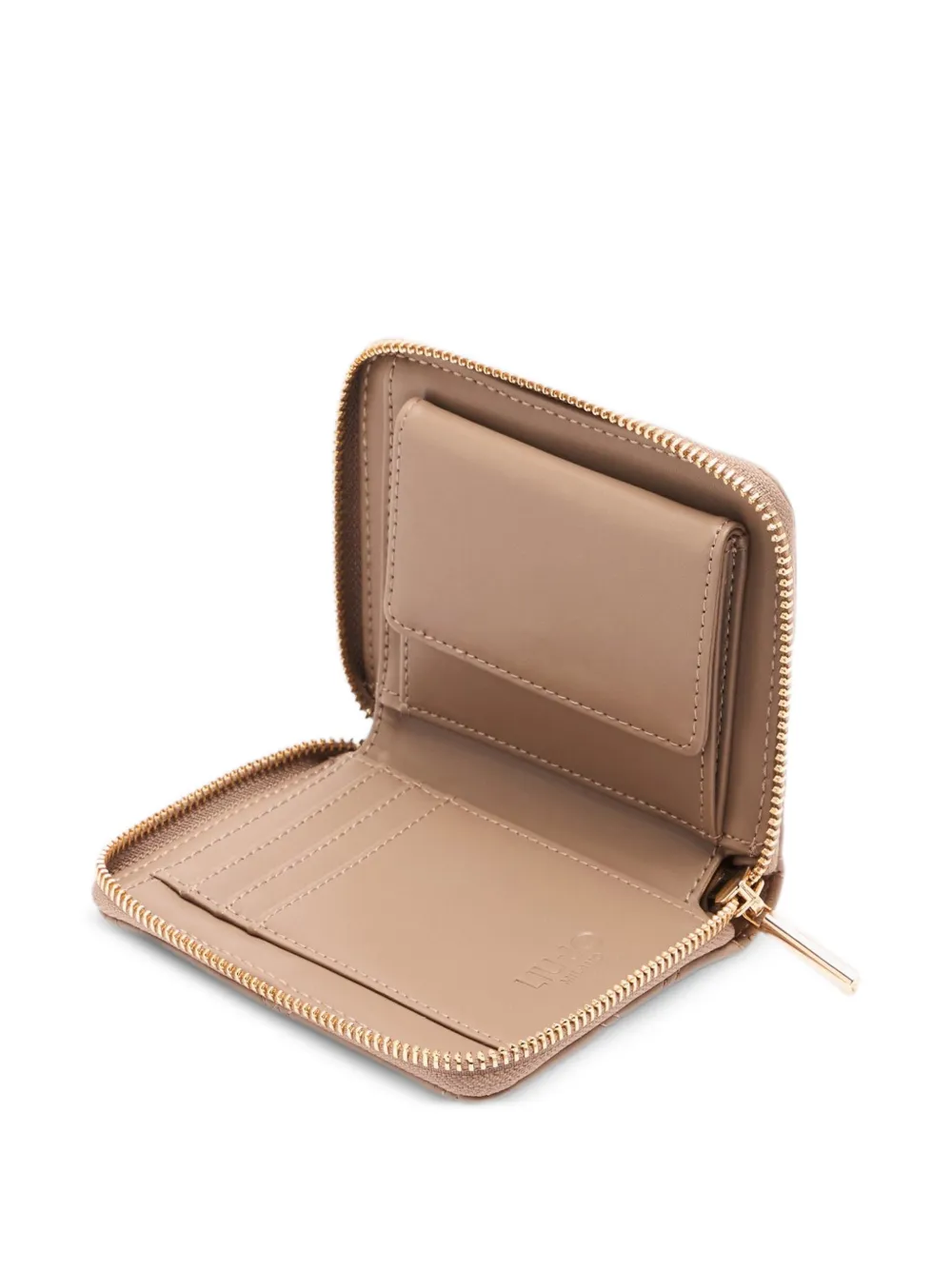  Liu Jo Monogram-plaque Quilted Wallet - Neutrals 