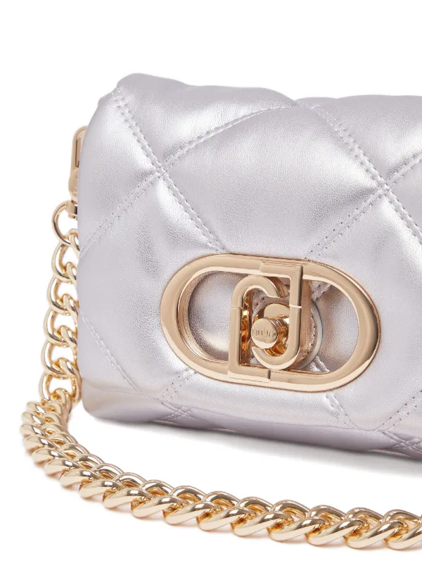 LIU JO Small Quilted LaPuffy Bag | Silver | FARFETCH JO
