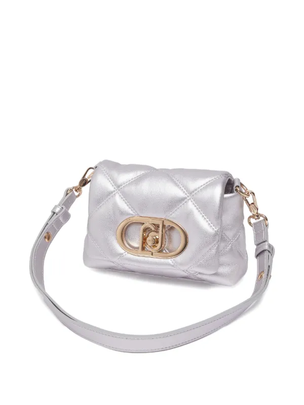 LIU JO Small Quilted LaPuffy Bag | Silver | FARFETCH JO