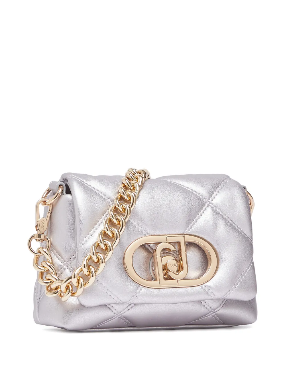 LIU JO Small Quilted LaPuffy Bag | Silver | FARFETCH JO