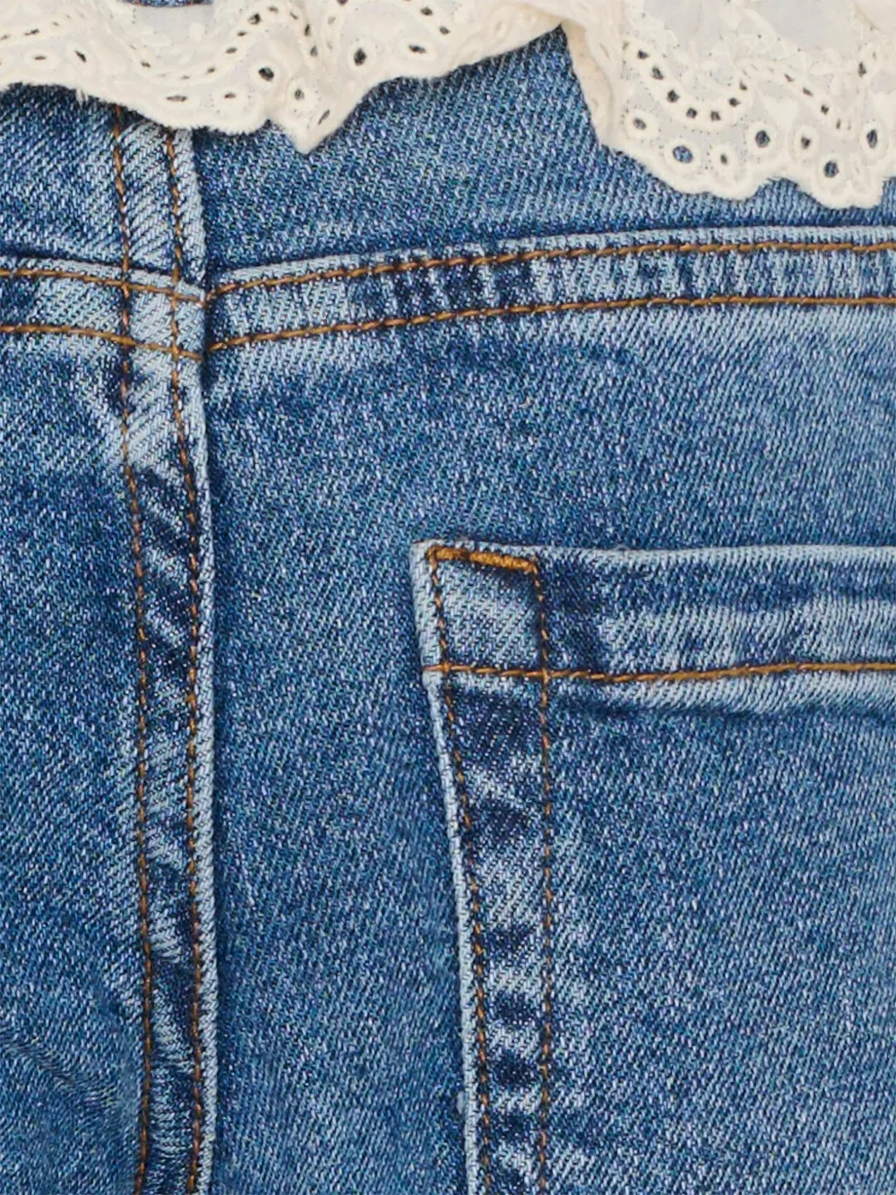  Molo Eyelet-details Jeans - Blue 