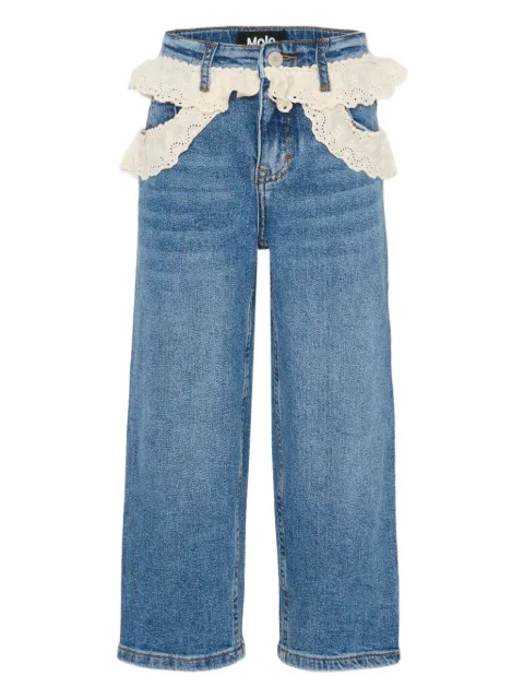 Molo eyelet-details jeans