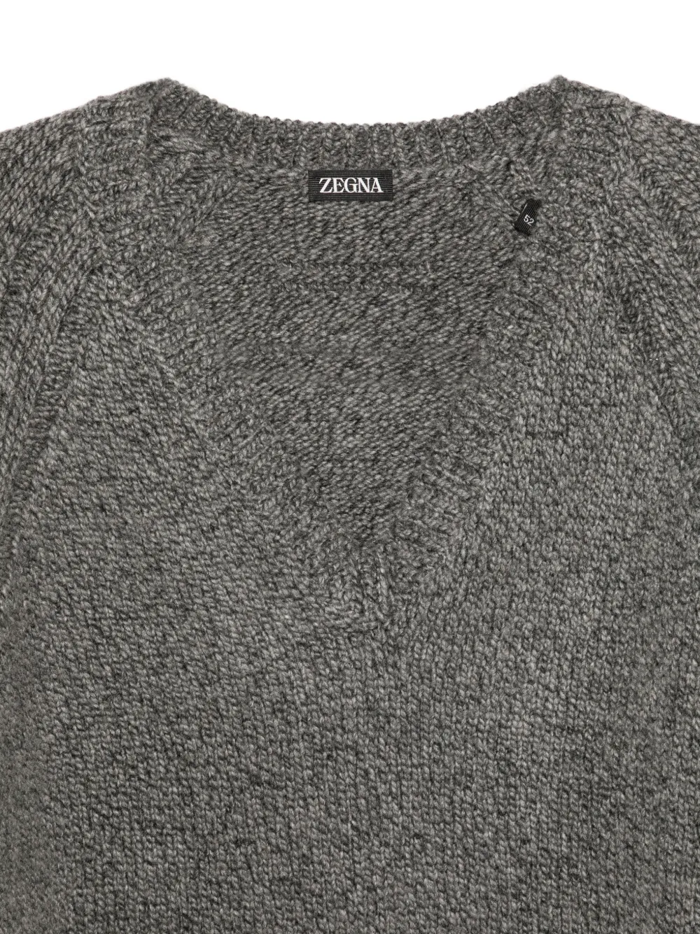  Zegna V-neck Sweater - Grey 
