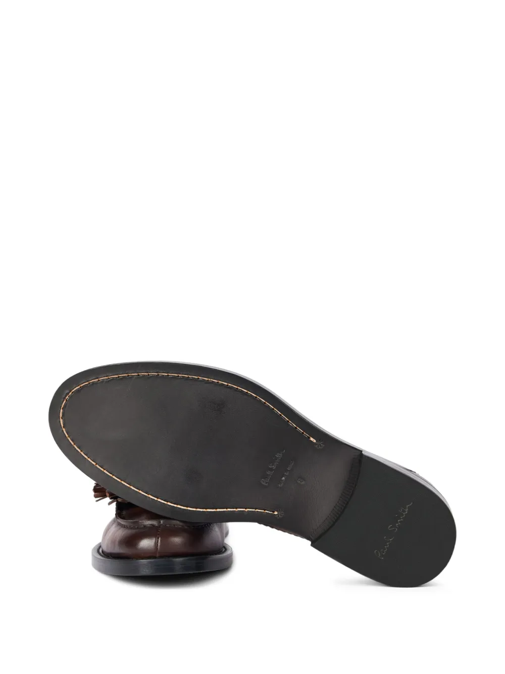 Paul Smith Leren loafers met kwastje Bruin