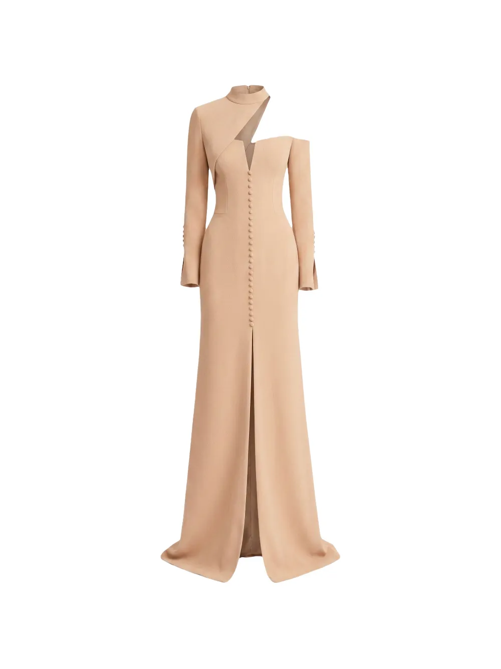 Gemy Maalouf button down front maxi dress - Toni neutri