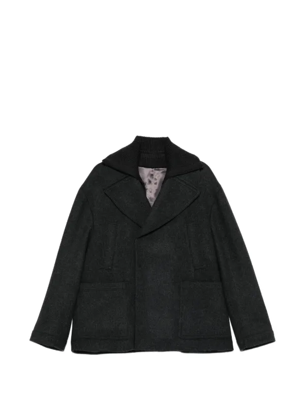 Corneliani Double-breasted Coat in Grey