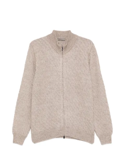 Corneliani zip knitted cardigan