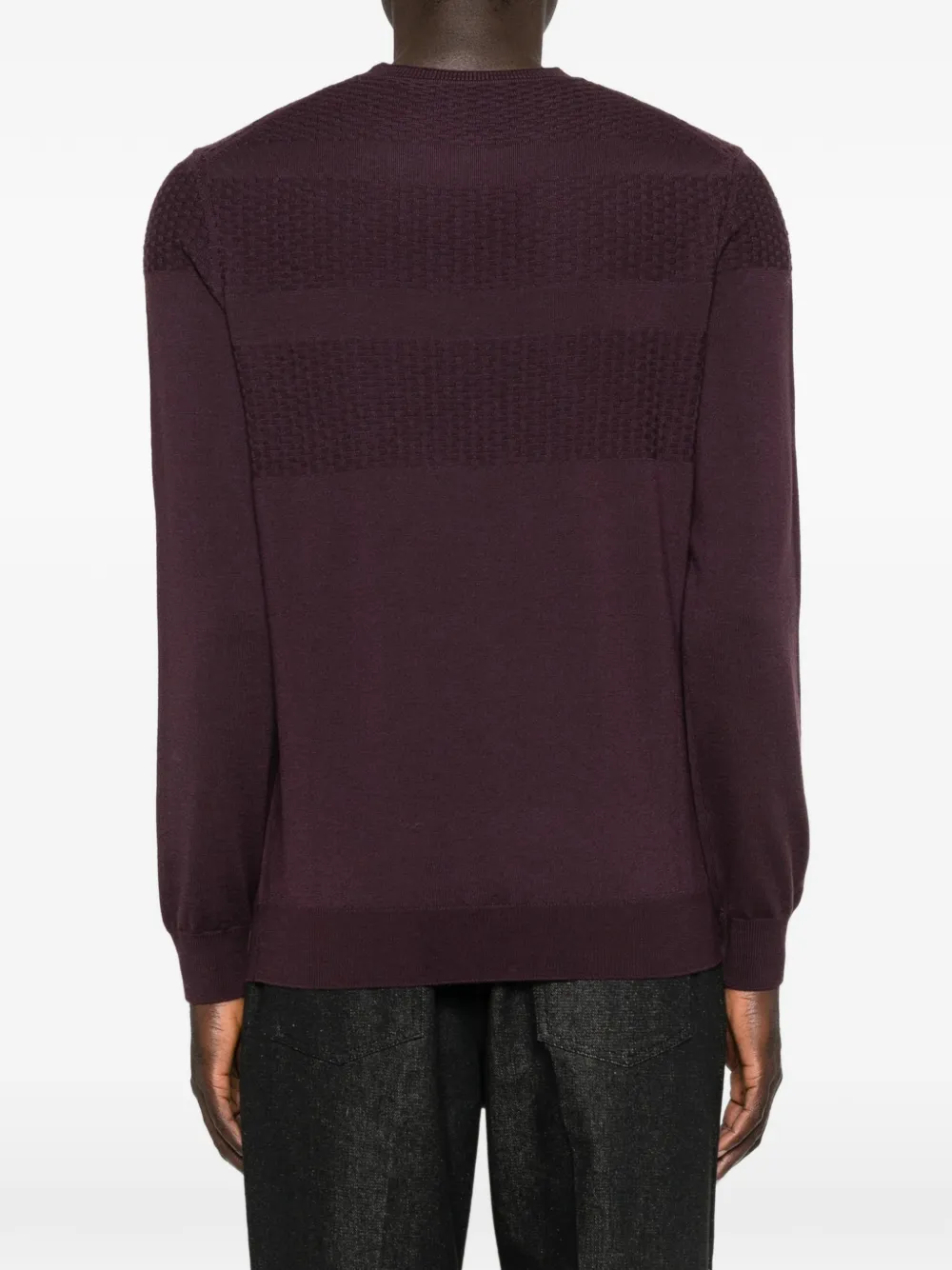 Corneliani textured sweater - Paars