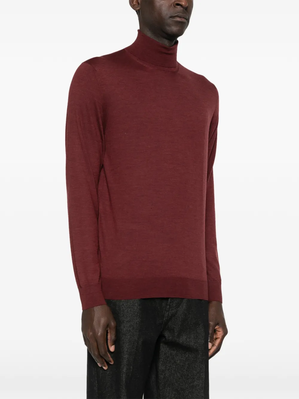  Corneliani Rollneck Sweater - Red 
