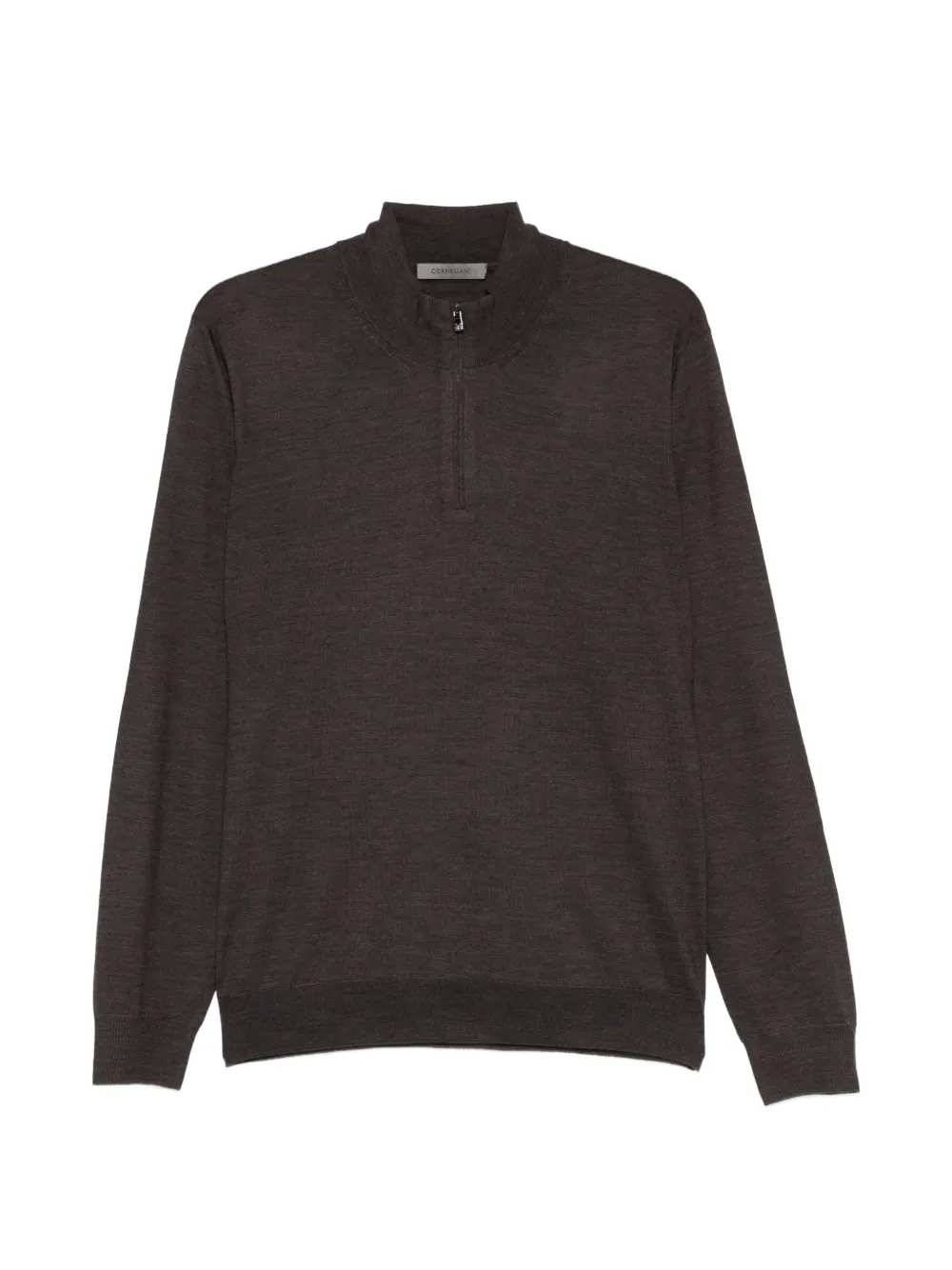 Corneliani zip sweater - Marrone