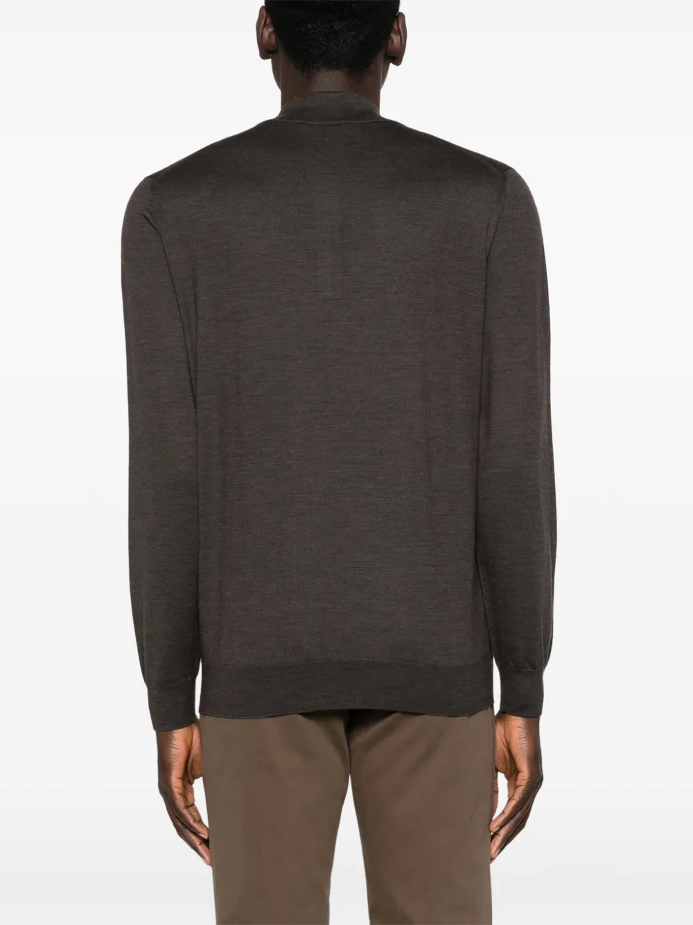 Corneliani Trui met rits Bruin