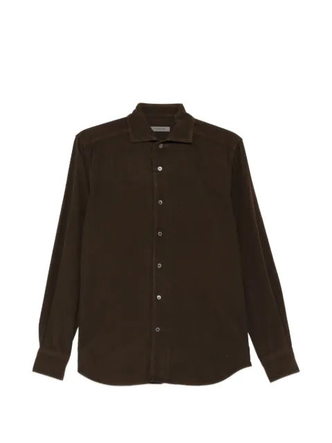Corneliani buttoned corduroy shirt