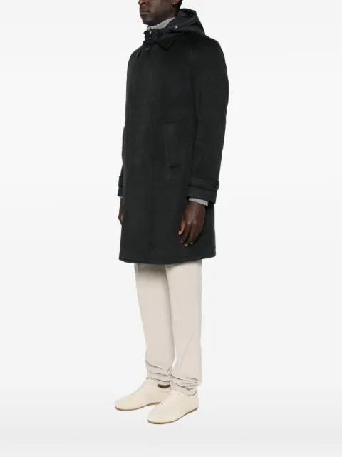 Corneliani hooded pocket coat