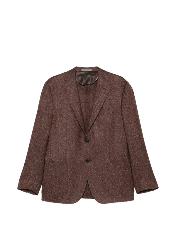 Corneliani Button Single-breasted Jacket in Brown