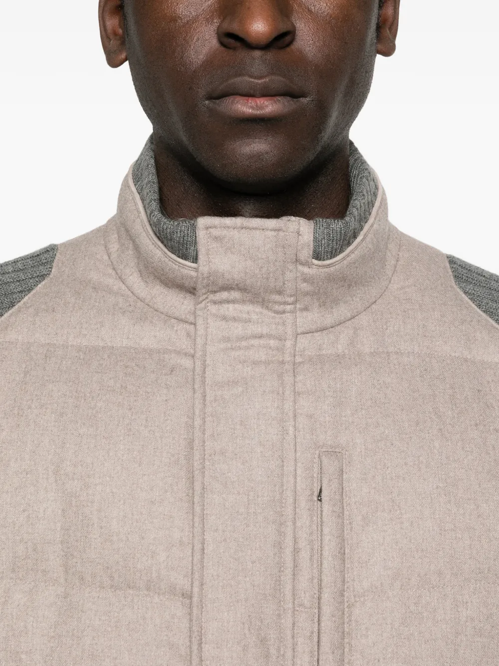 Knitted Panel Jacket