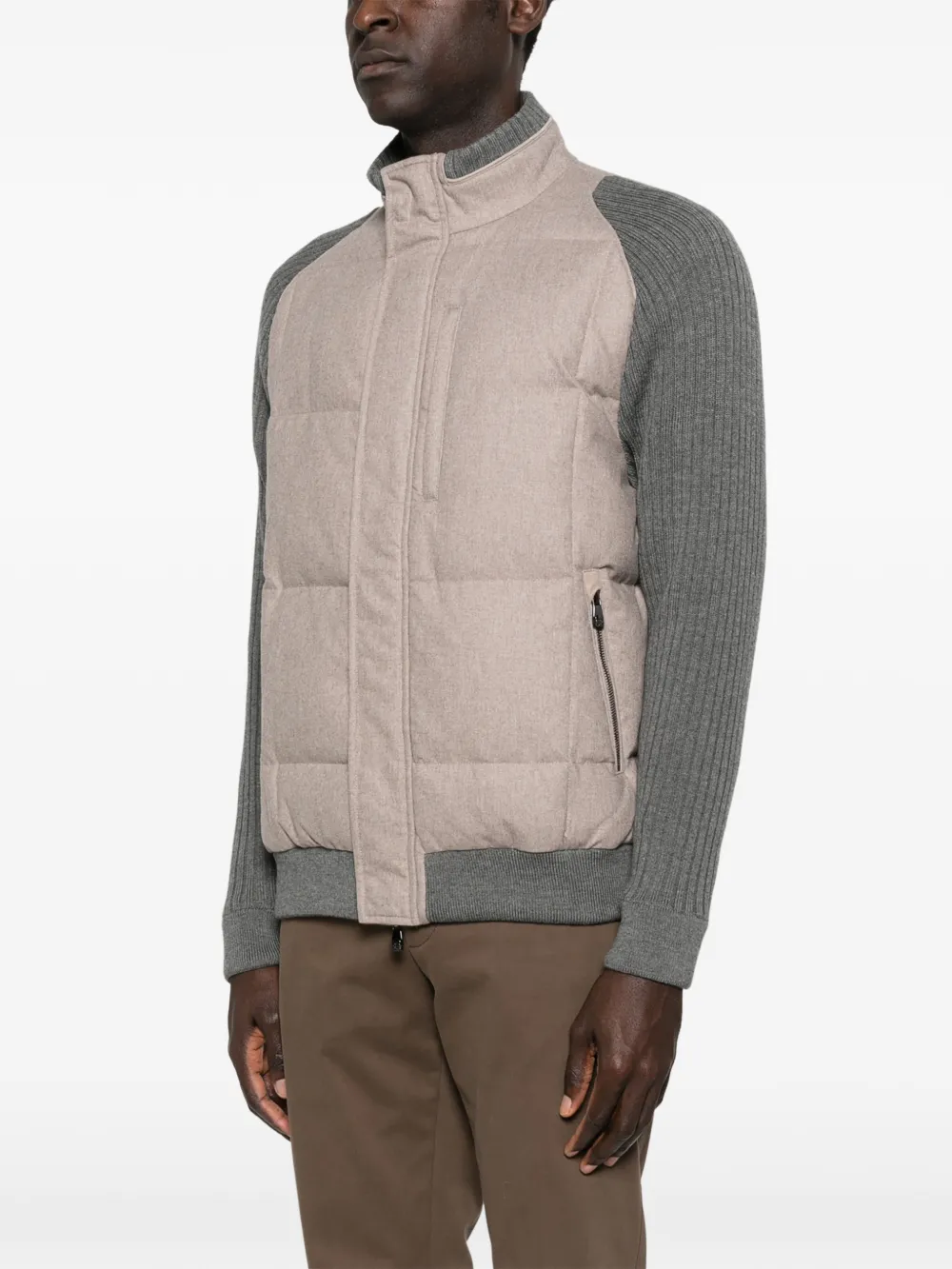 Knitted Panel Jacket