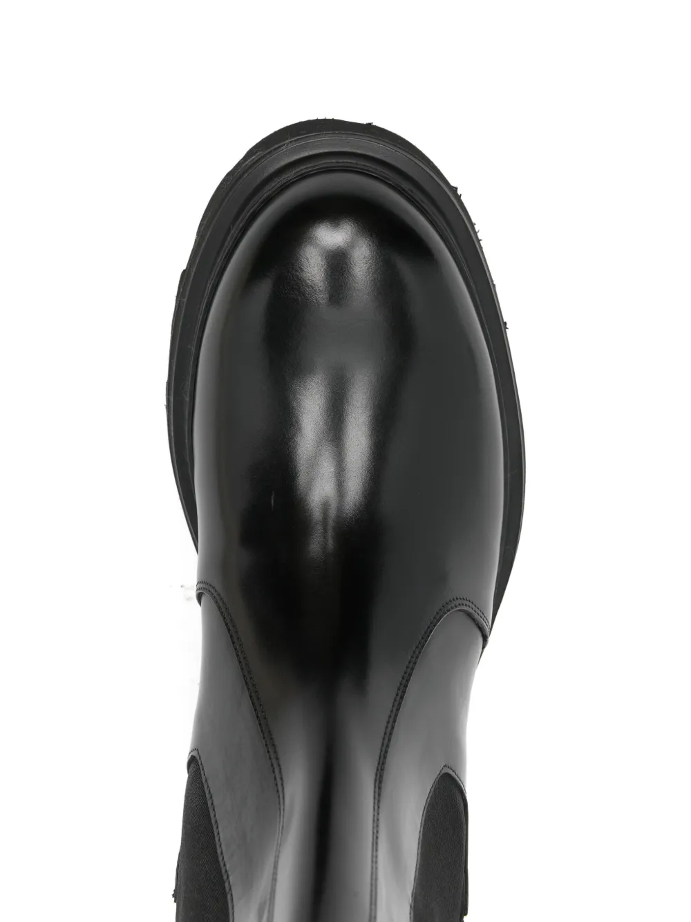 Corneliani Chelsea laarzen met plateauzool Zwart