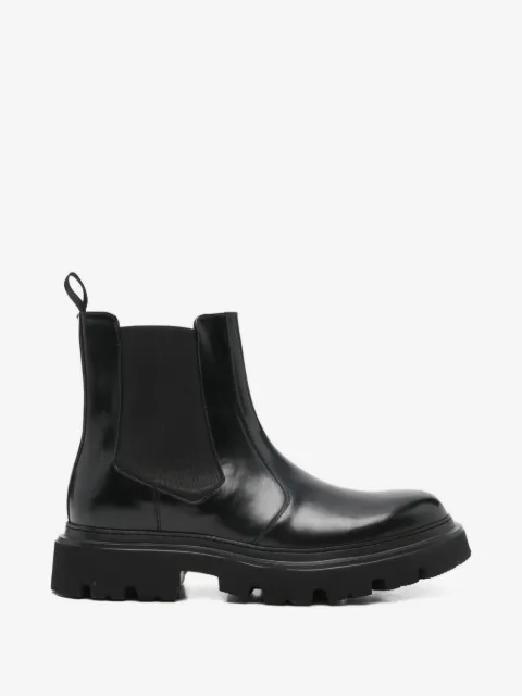 Corneliani platform pull-tab Chelsea boots