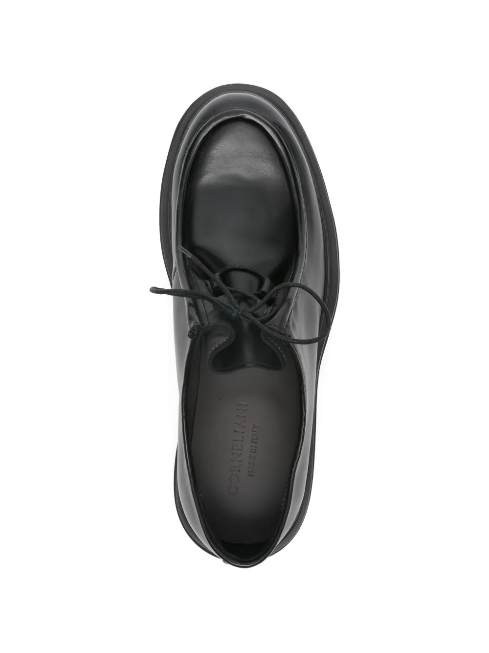 Corneliani Derby veterschoenen met plateauzool Zwart
