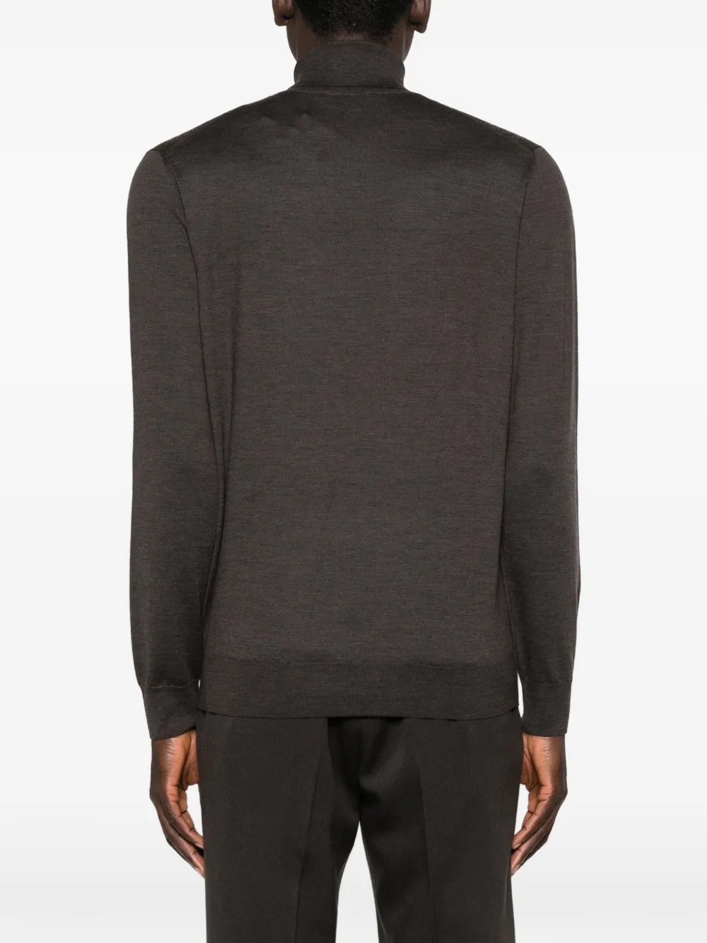 Roll-Neck Patterned Sweater