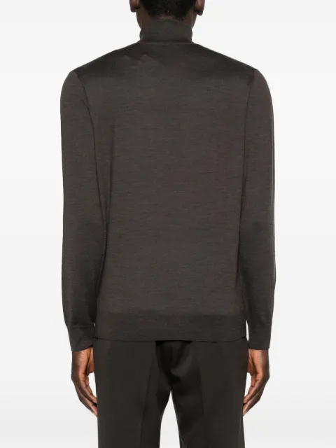 Corneliani roll-neck patterned sweater