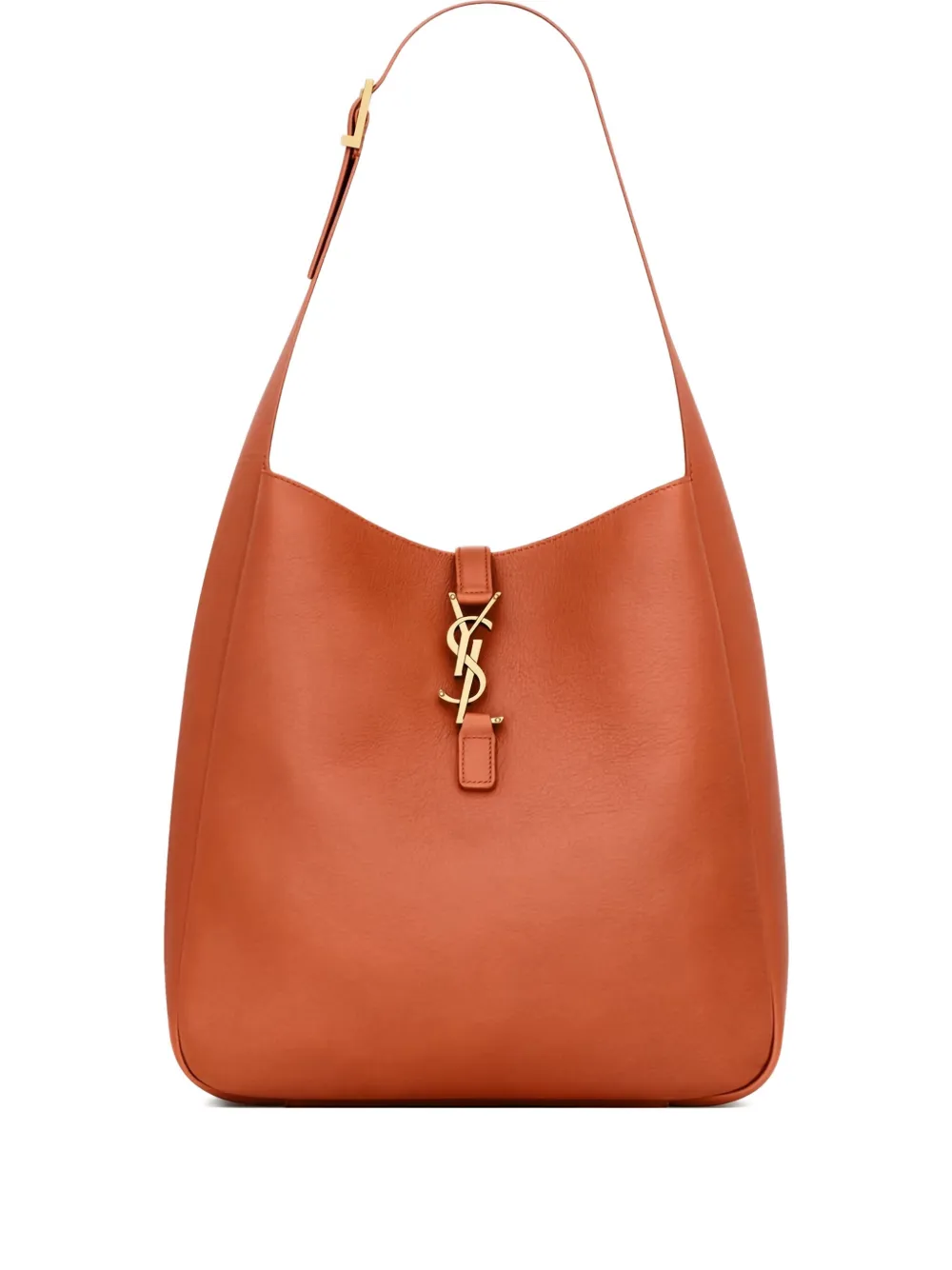 Saint Laurent large Le 5 À 7 buckle leather shoulder bag - Orange