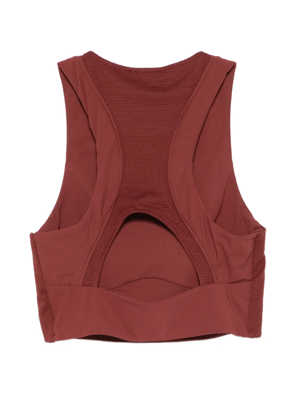 Patrizia Pepe Mouwloze top Bruin