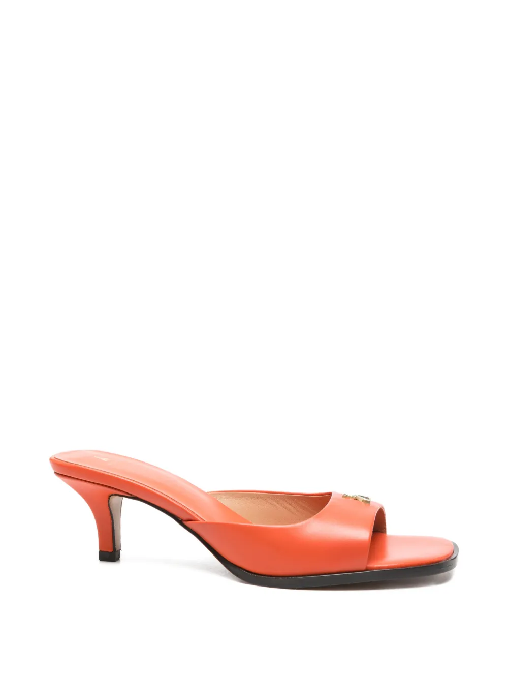 Patrizia Pepe square-toe sandals Oranje