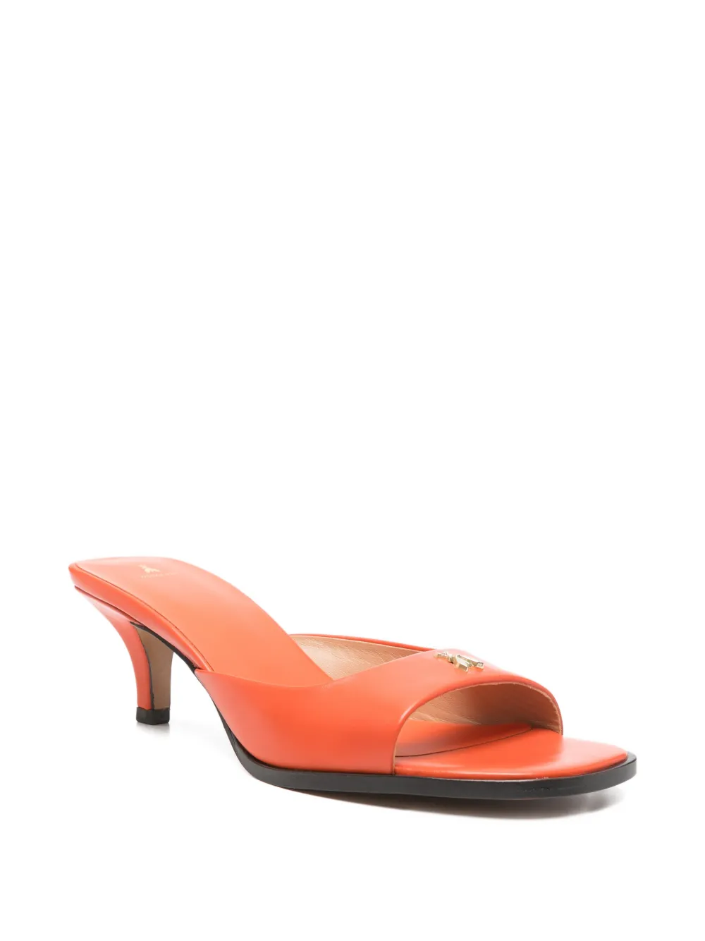 Patrizia Pepe square-toe sandals Oranje