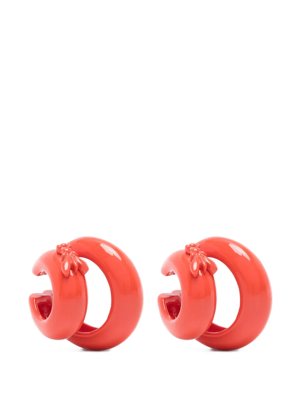 Patrizia Pepe fly-logo earcuff - Arancione