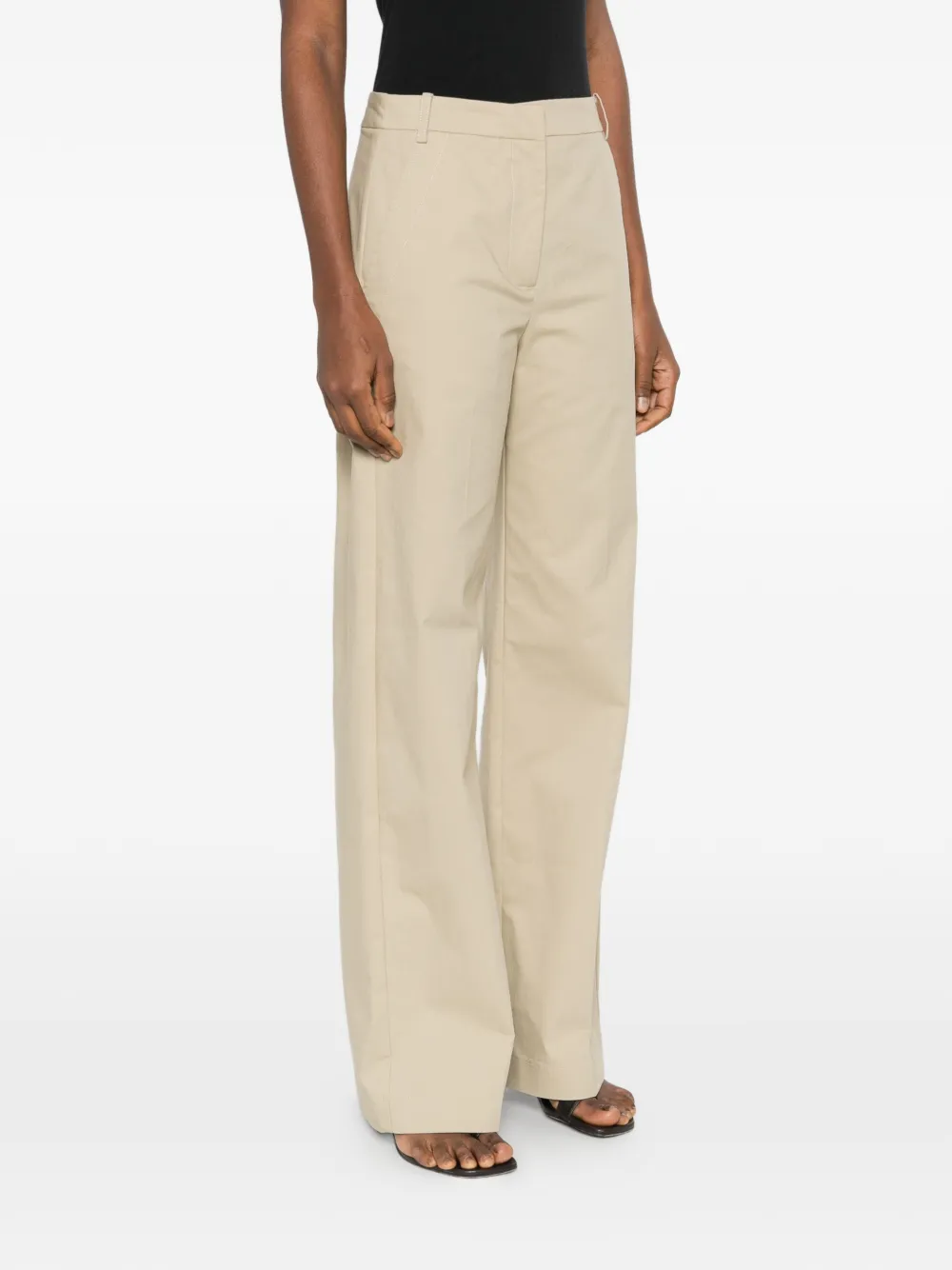 Patrizia Pepe Broek met toelopende pijpen Beige