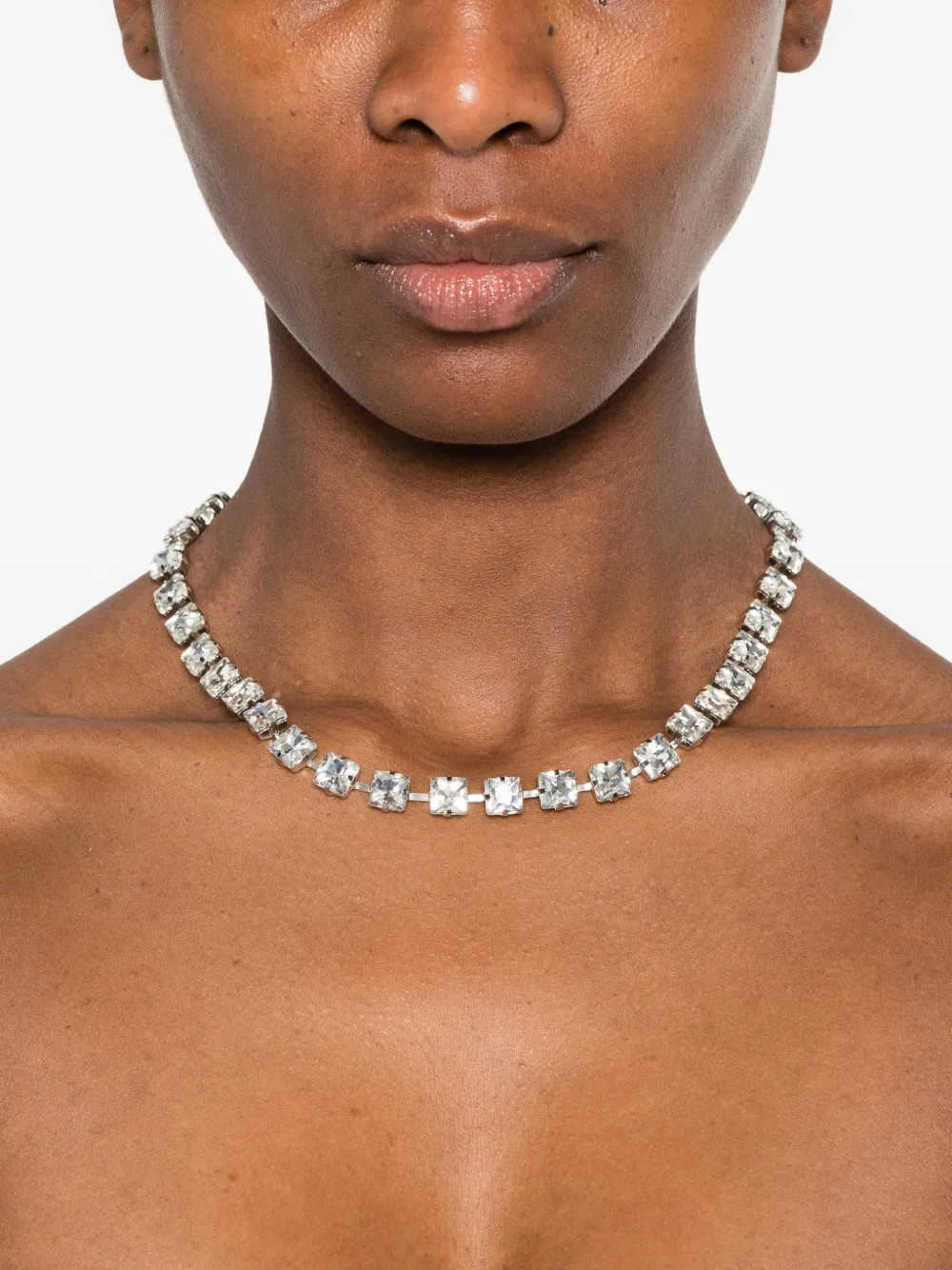  Patrizia Pepe Choker Con Logo - Argento 