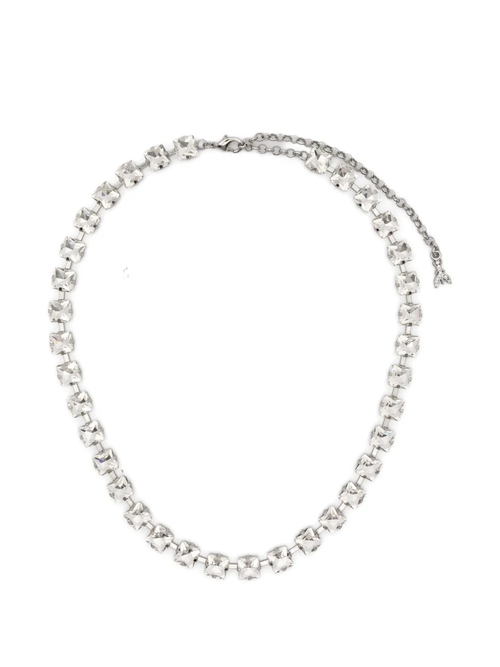 Patrizia Pepe logo-detail choker necklace - Argento