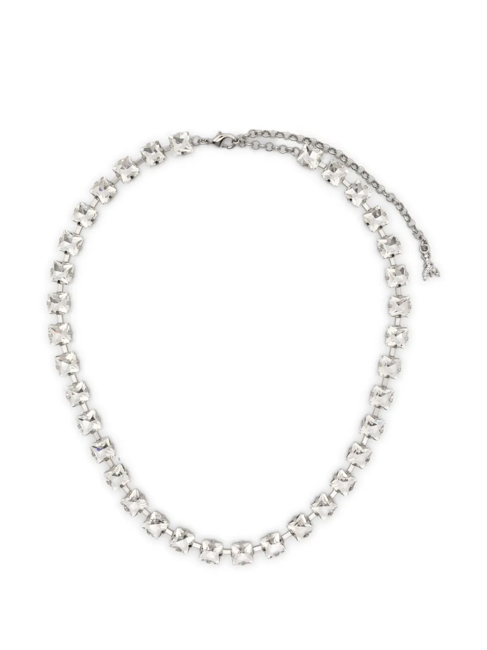 Patrizia Pepe logo-detail choker necklace - Argento