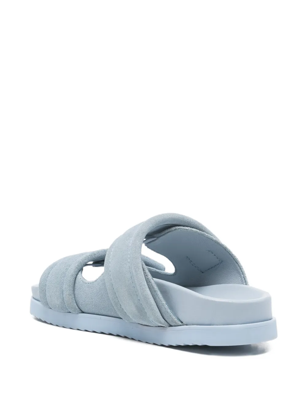 Patrizia Pepe Platte suède sandalen Blauw