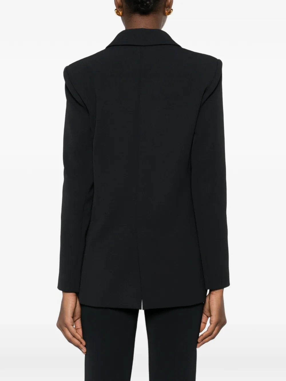 Patrizia Pepe Blazer van zacht katoen Zwart