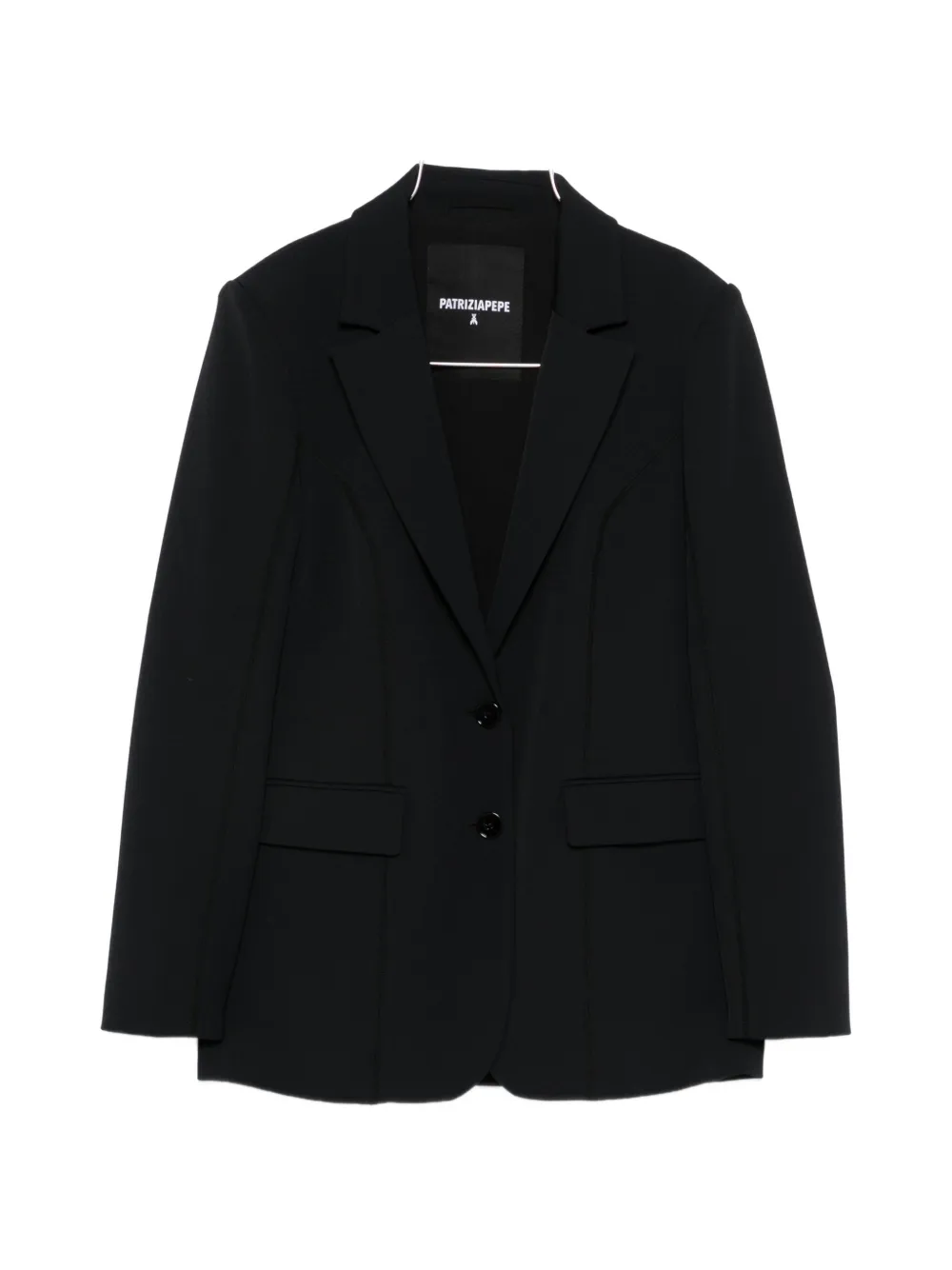 Patrizia Pepe soft cotton blazer - Nero
