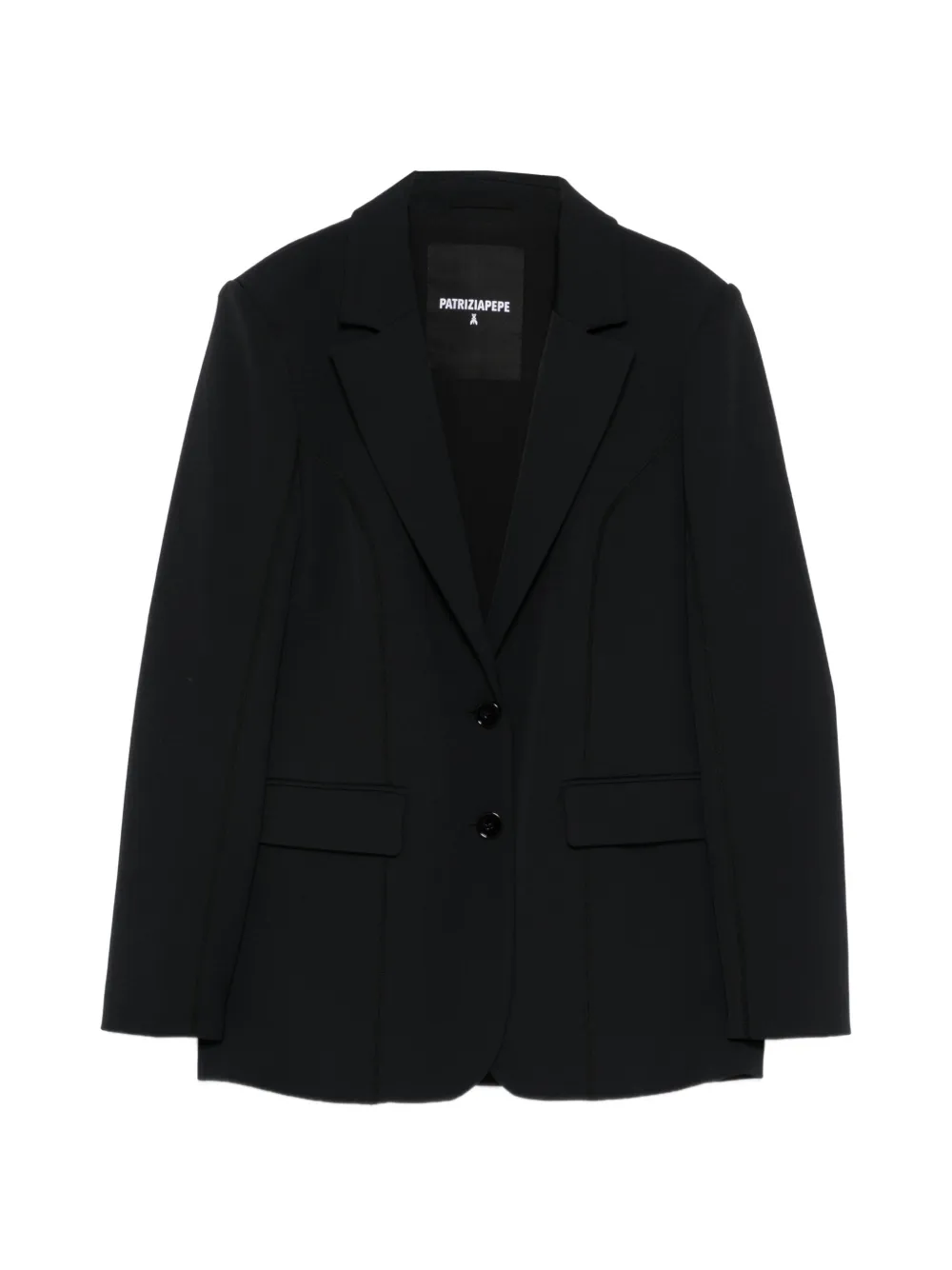 Patrizia Pepe soft cotton blazer - Nero