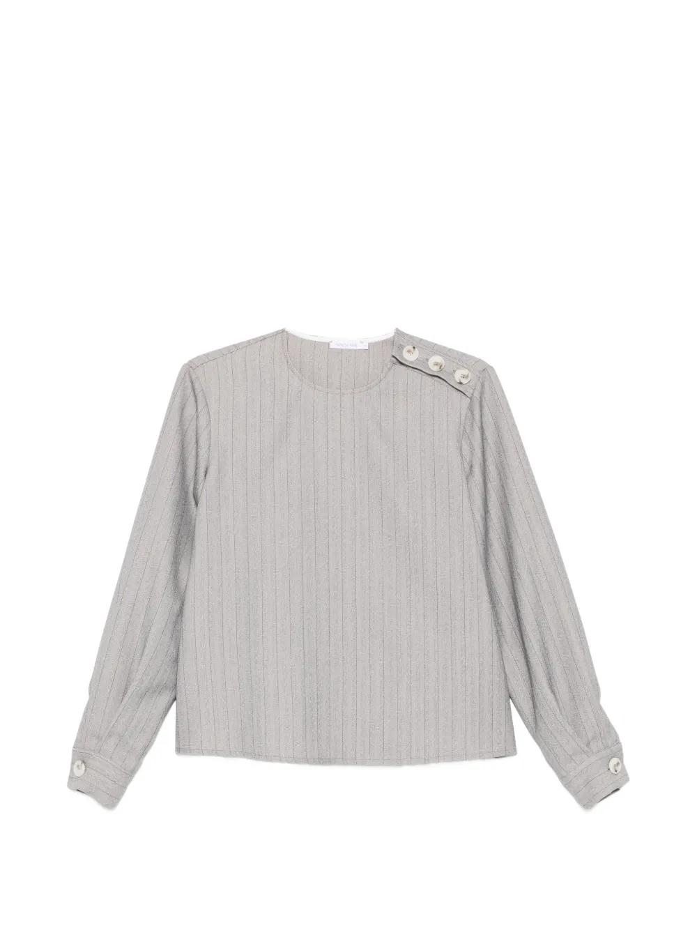 Patrizia Pepe pinstripe button blouse - Grigio