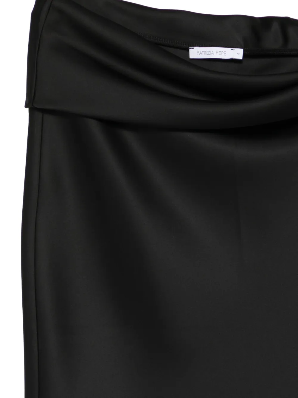  Patrizia Pepe Draped Midi Skirt - Black 