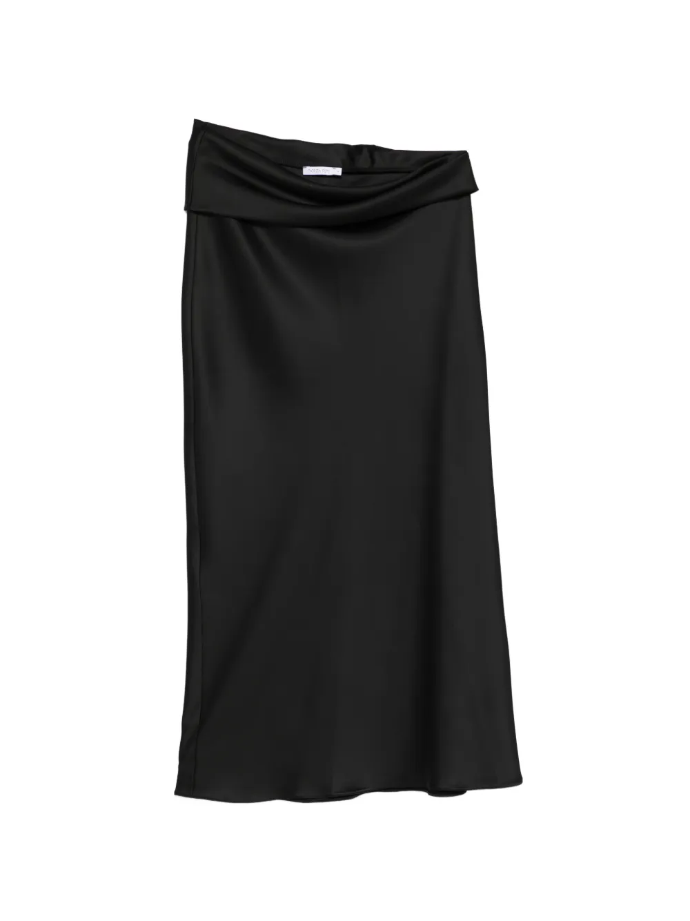 Patrizia Pepe draped midi skirt - Nero