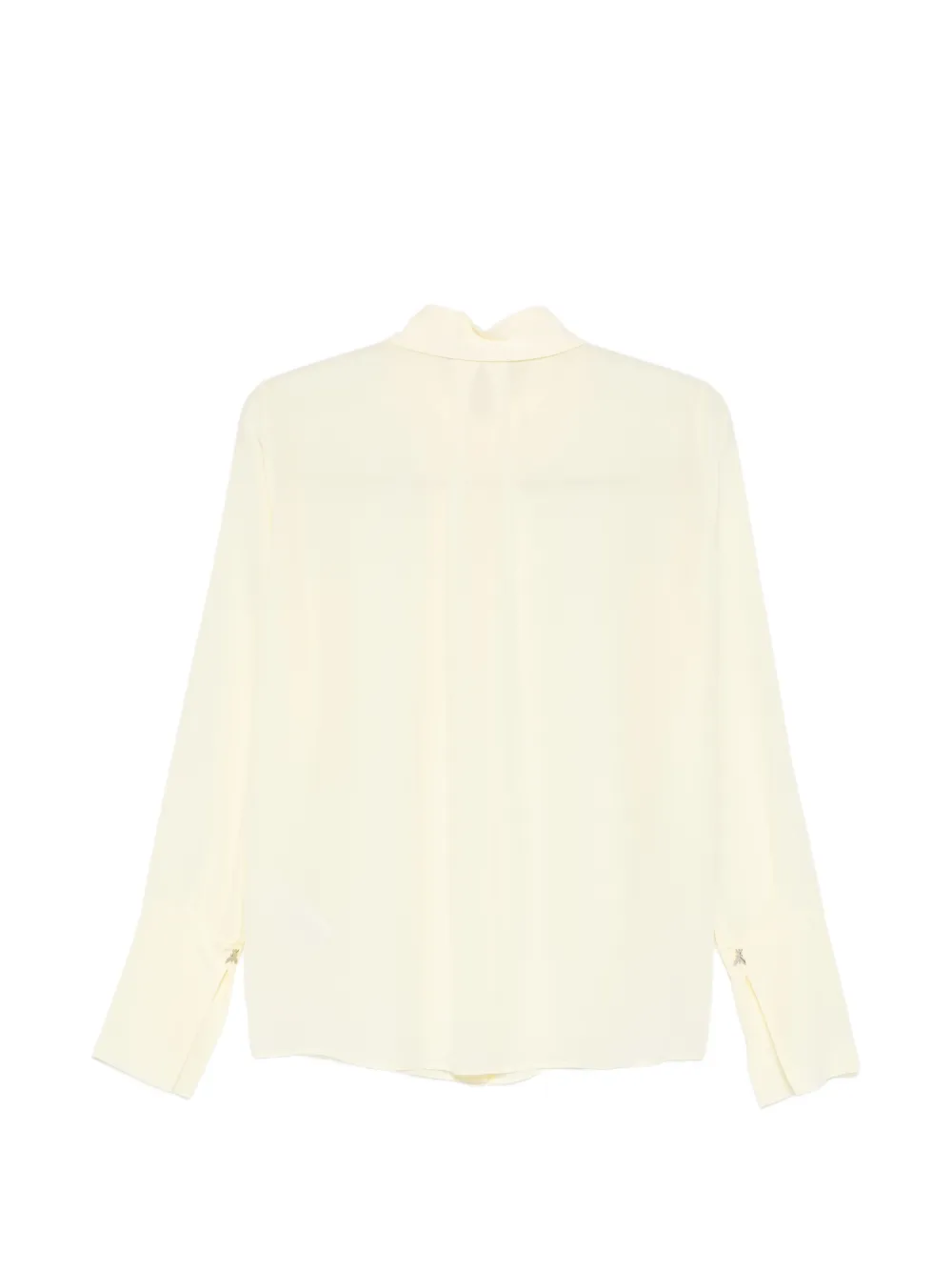  Patrizia Pepe Crepe Long-sleeve Shirt - Neutrals 
